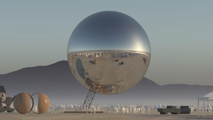The Orb Burning Man