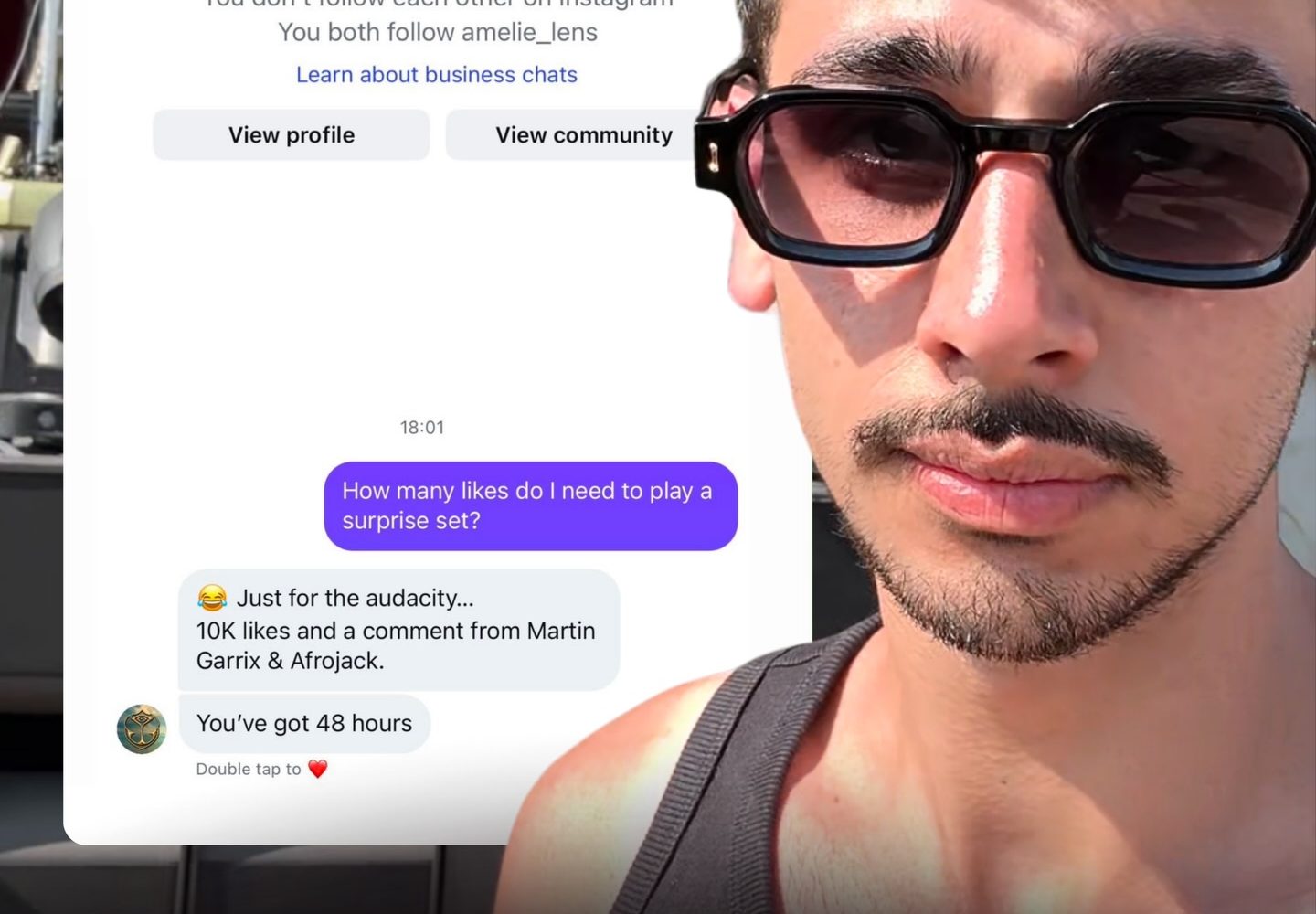 El mensaje que cambió una carrera: RANYO convirtió un DM a Tomorrowland en una actuación inolvidable